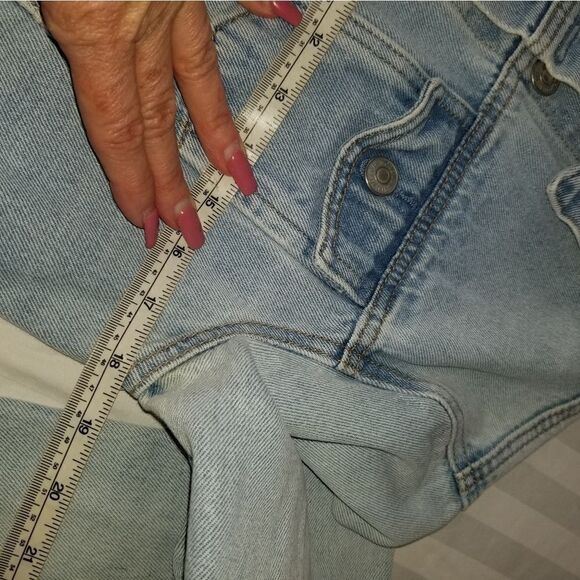 Glamorous denim jacket xs with flower design on back - Picture 6 of 16